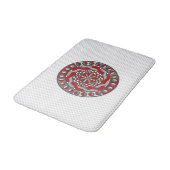 Red Machinery Bath Mat Badematte (Schrägansicht)