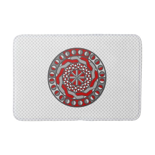 Red Machinery Bath Mat Badematte (Vorderseite)