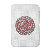 Red Machinery Bath Mat Badematte (Vorderseite Vertikal)