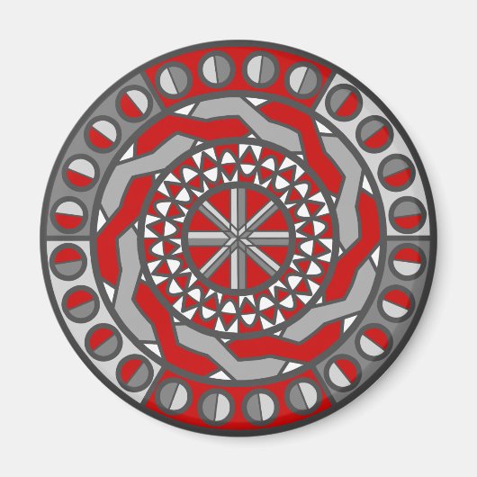 Red Machinery Magnet (Vorne)