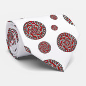 Red Machinery Men Neck Tie Krawatte (Gerollt)