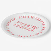 Red Made in Canada Paper Teller (Schrägansicht)