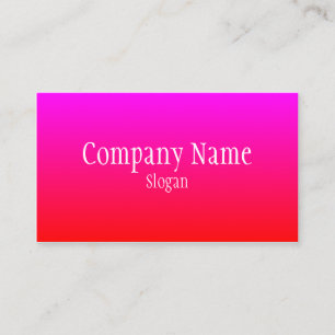 Red Magenta Ombre Visitenkarte