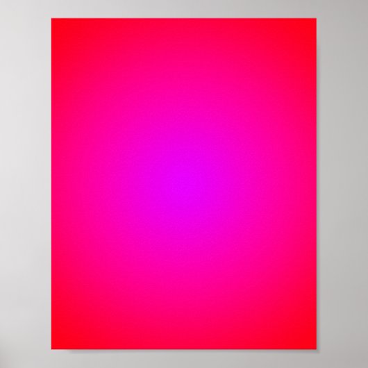 Red Magenta Radial Gradient 8x10 Poster (Vorne)