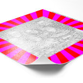 Red Magenta Sternexplosion Frame Foto (Ecke)
