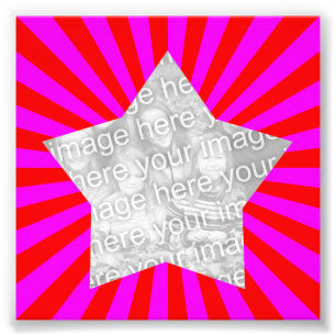 Red Magenta Sternexplosion Frame Foto