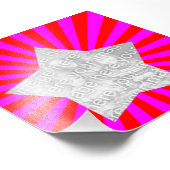 Red Magenta Sternexplosion Frame Foto (Ecke)