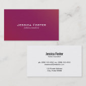 Red & Magenta Visitenkarte (Vorne/Hinten)