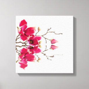 Red Magnolia Blossom Beauty Wellness-Center Relaxi Leinwanddruck