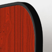 Red Mahogany Wood Monogram Pickleball Schläger (Linke Seite)