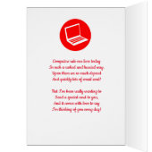 Red Mail Box Denken Sie an Ihre Nachricht (Innen (Links))