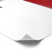 Red Mail Box im Schnee Poster (Ecke)