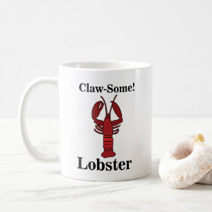 Red Maine Hummer Seafood Coastal Beach Kaffeetasse