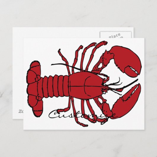 Red Maine Hummer Thunder_Cove Postkarte (Vorne/Hinten)