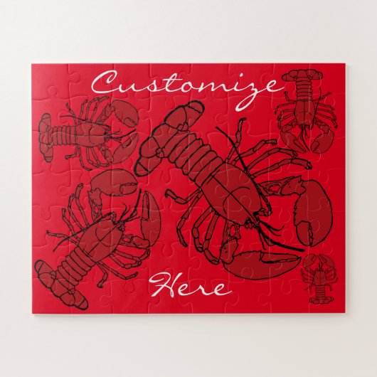 Red Maine Hummer Thunder_Cove Puzzle (Horizontal)