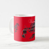 Red Maine Lobsters Thunder_Cove Kaffeetasse (Vorderseite Links)
