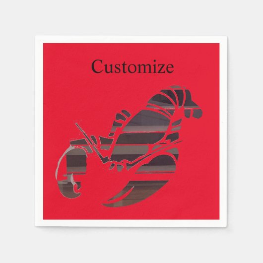 Red Maine Lobsters Thunder_Cove Serviette (Vorderseite)