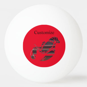 Red Maine Lobsters Thunder_Cove Tischtennisball