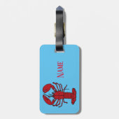 Red Mainster Hummer Thunder_Cove Blue Gepäckmarke Gepäckanhänger (Rückseite vertikal)
