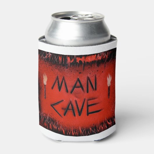 Red Man Höhle Torches Dosenkühler (Kanne Vorderseite)