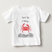 Red Mandala Crab and Waves T - Shirt (Vorderseite)