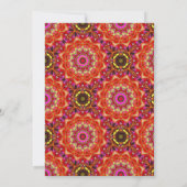 Red MANDALA Einladung (Rückseite)