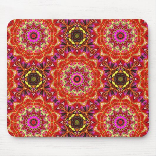 Red MANDALA Mousepad (Vorne)
