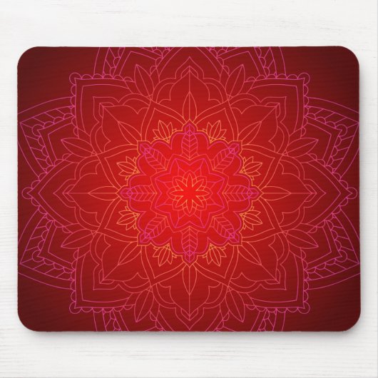 Red Mandala Mousepad (Vorne)