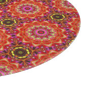 Red MANDALA Schneidebrett (Ecke)
