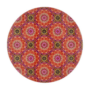 Red MANDALA Schneidebrett