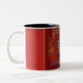 Red Mandala Zwei-Tonen-Tasse Zweifarbige Tasse (Links)