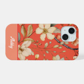 Red Mango Spring Wild Blume iPhone Case 15 Hülle (Rückseite (Horizontal))