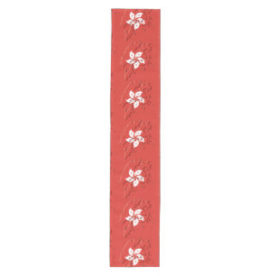 Red Map Kontur HONGKONG Flag 16"x90" Mittelgroßer Tischläufer