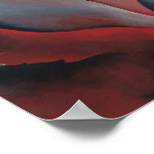 Red Maple am George Lake | Georgia O'Keeffe | Poster (Ecke)