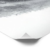 Red Maple Ink Zen Minimalist Wall Art Poster (Ecke)