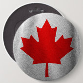Red Maple Leaf Button (Vorne & Hinten)