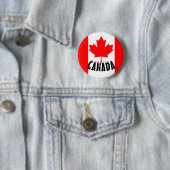 Red Maple Leaf Canada Flag Button (Beispiel)