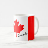 Red Maple Leaf Canada Flag Kaffeetasse (VorderseiteRechts)