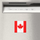 Red Maple Leaf Canada Flag Magnet (In Situ (Geschirrspüler))