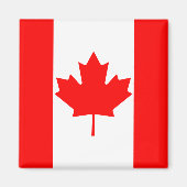 Red Maple Leaf Canada Flag Magnet (Vorne)