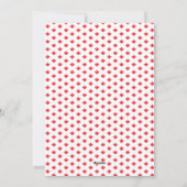 Red Maple Leaf Flag Canada Day Party Einladung (Rückseite)