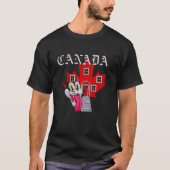 RED MAPLE LEAF HOUSE WITH CAT T-Shirt (Vorderseite)