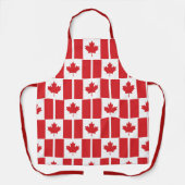 Red Maple Leaf kanadisches Flaggenmuster Schürze (Vorderseite)