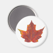 Red Maple Leaf Magnet (Vorderseite/Rückseite)