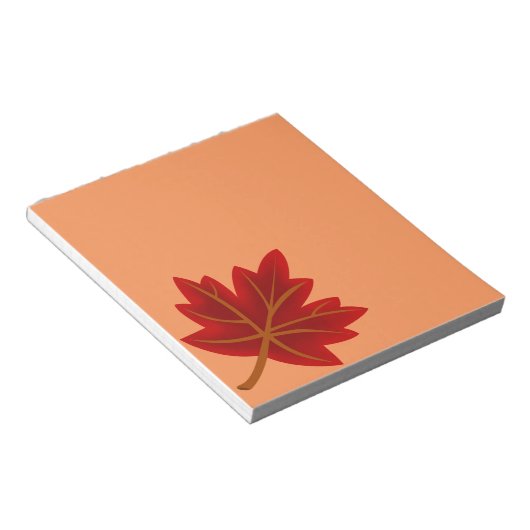 Red Maple Leaf Notizblock (angewinkelt)