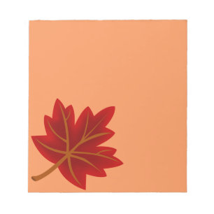 Red Maple Leaf Notizblock