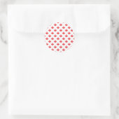 Red Maple Leaf Runder Aufkleber (Tasche)