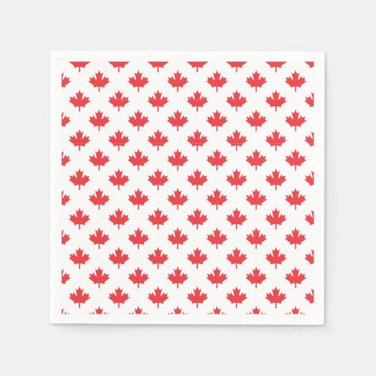 Red Maple Leaf Serviette (Vorderseite)