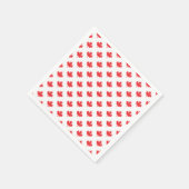 Red Maple Leaf Serviette (Ecke)