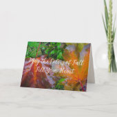 Red maple leaves karte (Vorderseite)